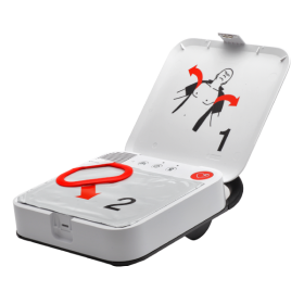 AED Authority LifePad CR2 Essential Defibrillator Device Open