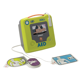 AED Authority Zoll 3 Defibrillator Device With Pads Connected