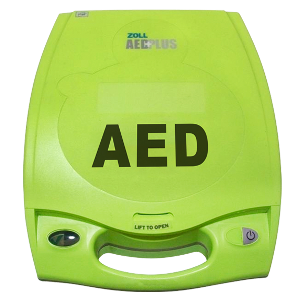 ZOLL AED Plus Green Defibrillator Machine Closed