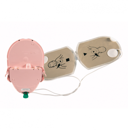 HeartSine Battery And Pad Child Defibrillator Set Open