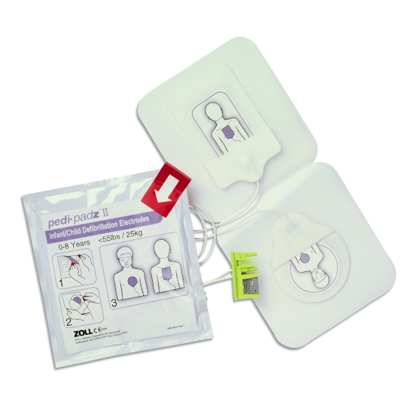 ZOLL Pedi-Padz For Infant or Child To Plug Into The AED Plus Defibrillator Device