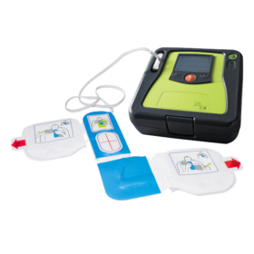 Zoll AED Authority Professional Model Defibrillator With Pads Open & Connected